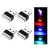 Picture of Ziciner 4 PCS USB LED Car Interior Atmosphere Lamp, Portable Mini LED Night Light, Plug-in USB Interface Trunk Ambient Lighting Kit, Universal Interior Accessories (Blue+Red+Ice Blue+Purple)