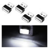 Picture of Ziciner 4 PCS USB LED Car Interior Atmosphere Lamp, Portable Mini LED Night Light, Plug-in USB Interface Trunk Ambient Lighting Kit, Universal Car Interior Accessories (White)