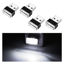 Picture of Ziciner 4 PCS USB LED Car Interior Atmosphere Lamp, Portable Mini LED Night Light, Plug-in USB Interface Trunk Ambient Lighting Kit, Universal Car Interior Accessories (White)