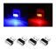 Picture of Ziciner 4 PCS USB LED Car Interior Atmosphere Lamp, Portable Mini LED Night Light, Plug-in USB Interface Trunk Ambient Lighting Kit, Universal Interior Accessorie (Red, Blue)