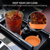 Picture of ME.FAN Car Coasters [4 Pack] Silicone Car Cup Coasters/Cup Mats - Universal Non-Slip Recessed Car Interior Accessories - Car Cup Holder Insert Coasters Orange