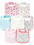 Picture of Simple Joys by Carter's Baby 7-Pack Teething Bibs, Multicolor/Floral/Unicorn, One Size
