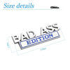 Picture of Car Bad Ass Edition Emblem, 3D Fender Badge Decal Car Sticker with 3M Adhesive, Auto Accessories for Tailgate Front Grille Hood Trunk, Car Replacement Compatible with Motorcycle SUV Truck
