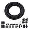 Picture of EVIL ENERGY 4AN Fuel Line Kit, 4AN Nylon Braided Fuel Line Hose Fitting Kit CPE 10FT Black