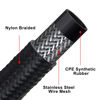 Picture of EVIL ENERGY 4AN Fuel Line Kit, 4AN Nylon Braided Fuel Line Hose Fitting Kit CPE 10FT Black