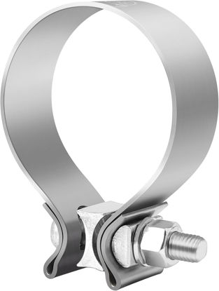 Picture of EVIL ENERGY 2.25 Inch Exhaust Clamp,2 1/4" Narrow Band Muffler Clamp Stainless Steel for Pipes,Mufflers,Catalytic Converters