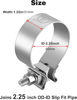 Picture of EVIL ENERGY 2.25 Inch Exhaust Clamp,2 1/4" Narrow Band Muffler Clamp Stainless Steel for Pipes,Mufflers,Catalytic Converters
