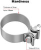 Picture of EVIL ENERGY 2.25 Inch Exhaust Clamp,2 1/4" Narrow Band Muffler Clamp Stainless Steel for Pipes,Mufflers,Catalytic Converters