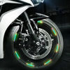 Picture of 20PCS Reflective Car Wheel Decorative Stripe Stickers, Night Safety Warning Car Stickers, Anti-Scratch Reflective Stickers Car Motorcycle Wheel Safety Decorative Car Decals Universal (Colorful)