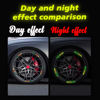 Picture of 20PCS Reflective Car Wheel Decorative Stripe Stickers, Night Safety Warning Car Stickers, Anti-Scratch Reflective Stickers Car Motorcycle Wheel Safety Decorative Car Decals Universal (Colorful)