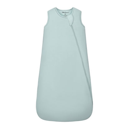 Picture of Mosebears Unisex Rayon Made from Bamboo Sleep Sack with 2-Way Zipper,2.5 Tog Baby Winter Sleep Sack (Calm Sage,0-6 Months)