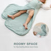 Picture of Mosebears Unisex Rayon Made from Bamboo Sleep Sack with 2-Way Zipper,2.5 Tog Baby Winter Sleep Sack (Calm Sage,0-6 Months)