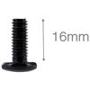 Picture of Wang-Data 100 Sets M6 Square Hole Hardware Cage Nuts & Mounting Screws Washers for Server Rack and Cabinet (M6 X 16mm)(Screw+Washer+cage nut)