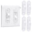 Picture of Wall Switch Guard, Childproof Light Switch Cover Guard | Toggle Style | Light Switch Protection | Lock Toggle Switch in On or Off Position | 4 Pack, Clear