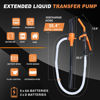 Picture of Portable Power Battery Pump, Portable Fuel Transfer Pump Battery Operated Electric Siphon Pump for Gas, Fuel, Diesel, Water, 2.2 GPM, with Nozzle, Quick Control Flow and Stop, Extra Long Hose