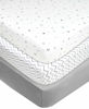 Picture of American Baby Company 3 Pack Fitted Crib Sheets 28" x 52", Soft Breathable Neutral 100% Cotton Jersey Sheet, Grey Star/Zigzag, for Boys and Girls, Fits Crib and Toddler Bed mattresses