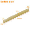 Picture of Miwayer Acoustic Guitar Bridge Unbleached Bone 6 Strings Saddle and Nut Made of Real Natural Bone (Acoustic Bridges 1 pair)
