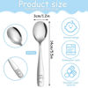 Picture of Pimoys 9 Pieces Toddler Spoons Kids Spoons, Kids Silverware Stainless Steel Toddler Utensils Metal Kids Cutlery Set Baby and Children Safe Flatware, Perfect for Small Hands