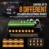 Picture of Auxbeam 8 Gang Switch Panel BA80 Automatic Dimmable LED Touch Control Panel Box Electronic Relay System Car Touch Switch Box Universal for Truck ATV UTV Boat Marine SUV Caravan -Blue, 2 Years Warranty
