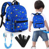 Picture of Accmor Toddler Backpack Leash, Mini Child Backpack with Anti Lost Wrist Link, Cute Kids Backpack Leash Walking Harness for Outdoor Travel, Small Excavator Backpack Tether for Baby Boys Girls Ages 1-3