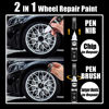 Picture of Gloss Black Rim Touch Up Paint - Wheel Repair Kit Curb Rash, Quick And Easy Wheel Scratch Repair, Rim Paint For Car Wheel Repair (Gloss Black)