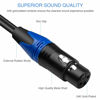 Picture of Disino XLR Female to 1/4 Inch 6.35mm TRS Stereo Jack Cable, 3 Pin Female XLR to Quarter inch Balanced Interconnect Patch Cord (15 Feet)