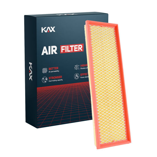 Picture of KAX Engine Air Filter, CA10085 Replacement for VW Jetta 2005-2014 2.5L, Passat Beetle 2012-2014 2.5L, Golf 2010-2014 2.5L, Rabbit 2006-2009, Advanced Air Filter Media, Increased Acceleration