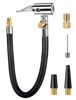 Picture of LUMITECO Quick Connect Tire Chuck Hose, Tire Valve Extension Tube w/Presta Valve & Air Pump Ball Needle Set, Air Tire Inflator Pump Hose with Air Chuck Adapter for Portable Air Compressor