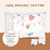 Picture of Zenssia Organic Cotton Toddler Pillowcases Pack of 2, 13x18 Inches Travel Pillowcase with Envelope Closure, Soft & Breathable Baby Pillow Case Cover, Circus