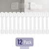 Picture of Bates- Child Safety Strap Locks, 12 Pack, White Baby Cabinet Locks, Toilet Locks Baby Proof, Child Proof Drawer Locks, Cabinet Baby Locks for Cabinets, Child Proof Cabinet Locks, Drawer Child Locks
