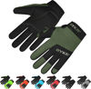 Picture of BYKR Motorcycle Gloves for Men & Women Tactical Protection for Dirt Bike BMX MX Motocross & ATV Mountain Bike Riding Gloves All-Weather Sports Motorbike Cycling MTB Racing Gloves Mil Green S