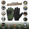 Picture of BYKR Motorcycle Gloves for Men & Women Tactical Protection for Dirt Bike BMX MX Motocross & ATV Mountain Bike Riding Gloves All-Weather Sports Motorbike Cycling MTB Racing Gloves Mil Green S