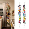 Picture of LONCHDAN 80" Cotton Hanging Storage Chain For Stuffed Animals Storage with 20 Metal Clips Stuffed Animal Display Holder Chain for Wall or Corner Nursery Play Room