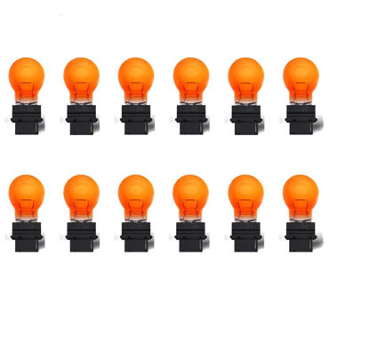 Picture of Kadiby (Bulk 12 Pack 3156A 3456 4156Halogen Bulb Automotive Brake Light Yellow Bulb Turn 3156A Light Bulb Mini Bulb Miniature Bulb Taillight Turn Signal Light,Replacement for Cars,SUVs…