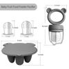 Picture of BigSpinach Silicone Baby Food Freezer Tray with Teething Popsicle Molds - Baby Fruit Feeder and Breastmilk Teether Combo