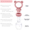 Picture of BigSpinach Silicone Baby Food Freezer Tray with Teething Popsicle Molds - Baby Fruit Feeder and Breastmilk Teether Combo