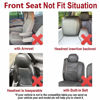 Picture of Flying Banner Car Seat Covers Full Set Front Seats and Rear Bench Polyester car seat Protectors Black Gray Purple airbag Compatible Rear Bench Split (Black Red)