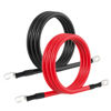 Picture of 4 AWG Battery Cable 4AWG Gauge Pure Copper Battery Inverter Cables with 3/8 in Lugs Both Ends Power Inverter Wire Set for Automotive Solar Marine Boat RV Car Motorcycle Red and Black (4FT)