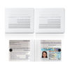 Picture of Ziciner Car Registration Insurance Holder, 2Pack Essential Auto Card Document Glove Box Organizer with Velcro Closure, Vehicle Interior Accessories Perfect for Most Car, Truck, SUV (White/White Flag)