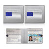 Picture of Ziciner Car Registration Insurance Holder, 2Pack Essential Auto Card Document Glove Box Organizer with Velcro Closure, Vehicle Interior Accessories Perfect for Most Car, Truck, SUV (Gray/Blue Flag)