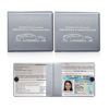 Picture of Ziciner Car Registration Insurance Holder, 2Pack Essential Auto Card Document Glove Box Organizer with Velcro Closure, Vehicle Interior Accessories Perfect for Most Car, Truck, SUV(Gray/Small Car)