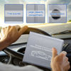 Picture of Ziciner Car Registration Insurance Holder, 2Pack Essential Auto Card Document Glove Box Organizer with Velcro Closure, Vehicle Interior Accessories Perfect for Most Car, Truck, SUV(Gray/Small Car)