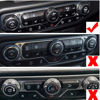 Picture of Voodonala Air Conditioner Headlight Center Consoles Switch Knob Cover Trim for 2018-2024+ Jeep Wrangler JL JLU Gladiator JT Interior Accessories Gold Aluminum Alloy 4pcs…