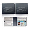 Picture of Ziciner Car Registration Insurance Holder, 2Pack Essential Auto Card Document Glove Box Organizer with Velcro Closure, Vehicle Interior Accessories Perfect for Most Car, Truck, SUV (Black/Small Car)