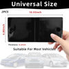 Picture of Ziciner Car Registration Insurance Holder, 2Pack Essential Auto Card Document Glove Box Organizer with Velcro Closure, Vehicle Interior Accessories Perfect for Most Car, Truck, SUV (Black/White Flag)