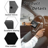 Picture of Ziciner Car Registration Insurance Holder, 2Pack Essential Auto Card Document Glove Box Organizer with Velcro Closure, Vehicle Interior Accessories Perfect for Most Car, Truck, SUV (Black/White Flag)