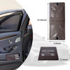 Picture of Ziciner Car Registration Insurance Holder, 2Pack Essential Auto Card Document Glove Box Organizer with Velcro Closure, Vehicle Interior Accessories Perfect for Most Car, Truck, SUV (Brown/Back Flag)