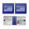 Picture of Ziciner Car Registration Insurance Holder, 2Pack Essential Auto Card Document Glove Box Organizer with Velcro Closure, Vehicle Interior Accessories Perfect for Most Car, Truck, SUV (Blue/White Flag)