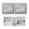 Picture of Ziciner Car Registration Insurance Holder, 2Pack Essential Auto Card Document Glove Box Organizer with Velcro Closure, Vehicle Interior Accessories Perfect for Most Car, Truck, SUV (Gray/White Flag)