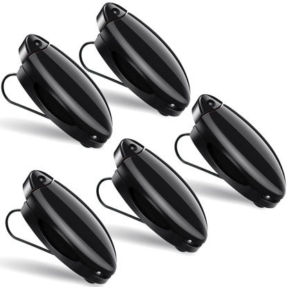 Picture of Frienda 5 Pieces Auto Car Vehicle Sun Visor Clip Holder Sunglasses Holder for Eyeglasses Mount Ticket Card Clip Glasses Holder for Car Accessories(Black)